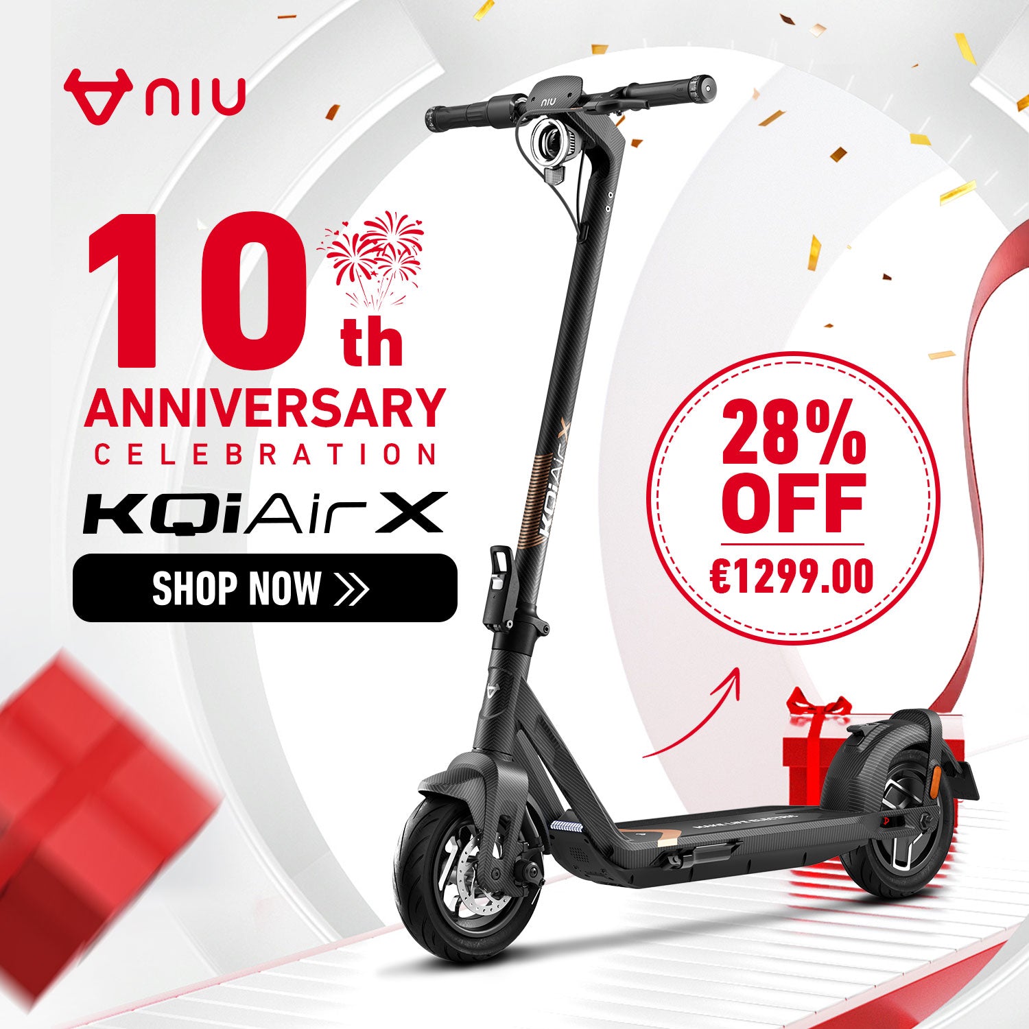 NIU KQi Air X Lightest Electric Scooter | Range 50km (EU version)