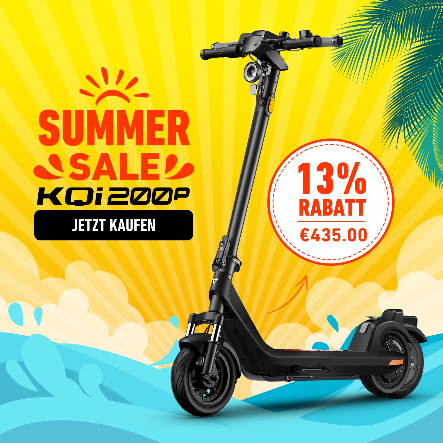 NIU KQi 200P Elektrotretroller mit Federung | Reichweite 54km