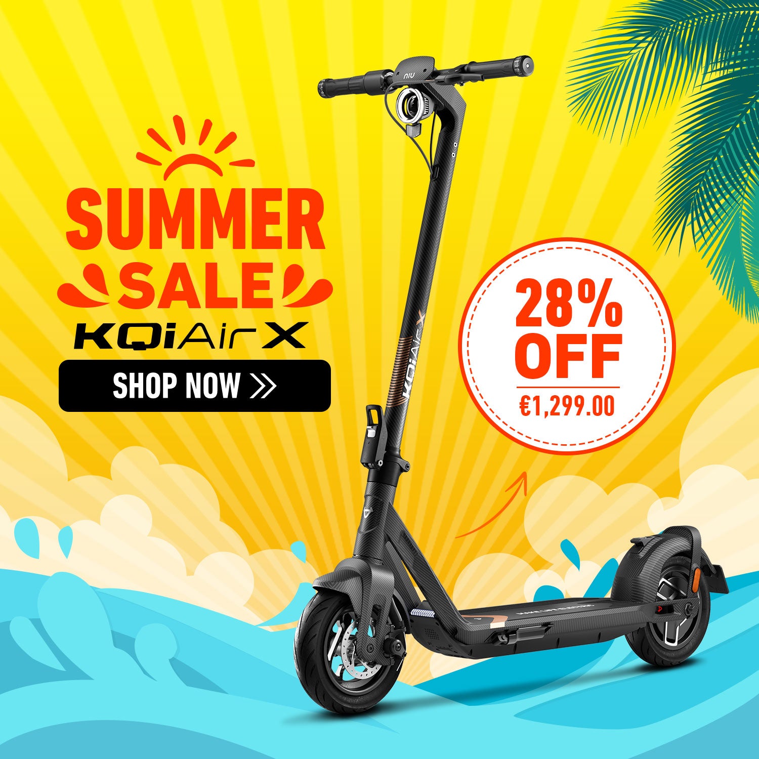 NIU KQi Air X Lightest Electric Scooter | Range 50km (EU version)