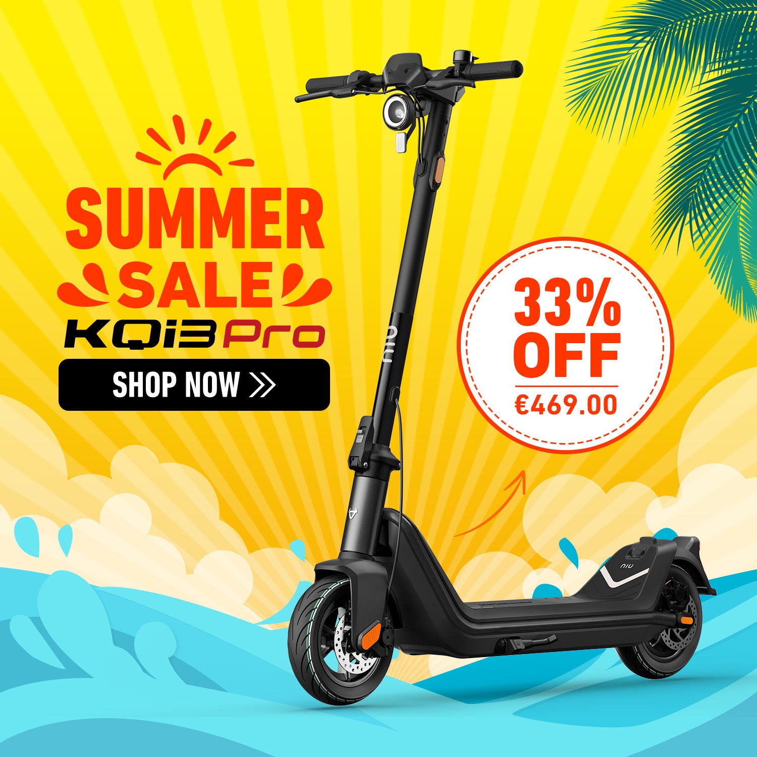 NIU KQi3 Pro Electric Scooter| Range 50km (EU version)
