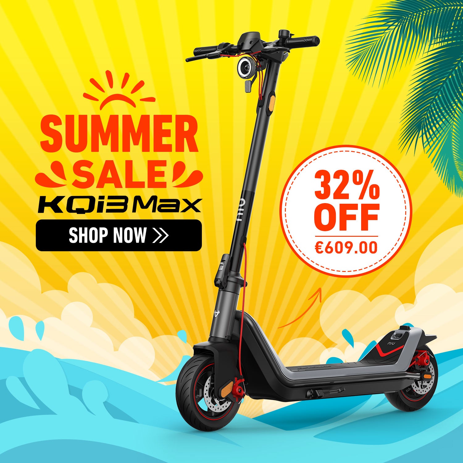 NIU KQi3 Max Electric Scooter | Range 65km (EU version)