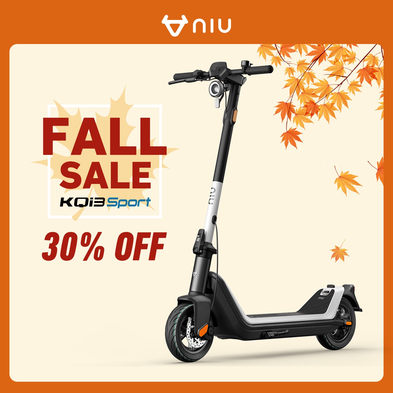 NIU KQi3 Sport Electric Kick Scooter (For AU,NL,BE)