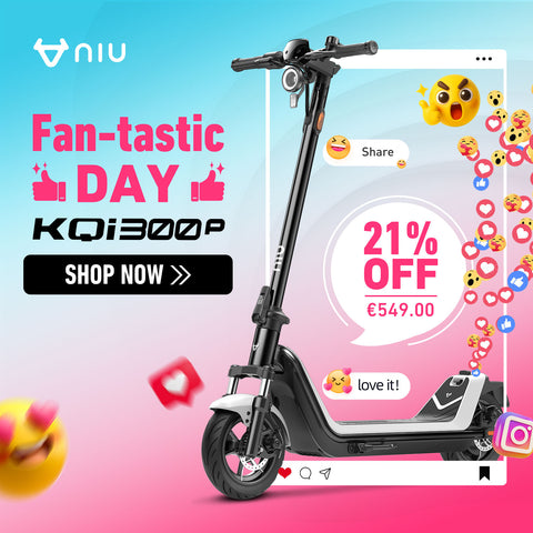 NIU KQi 300P Electric Scooter All-Terrain Suspension | Range 48km (EU version)