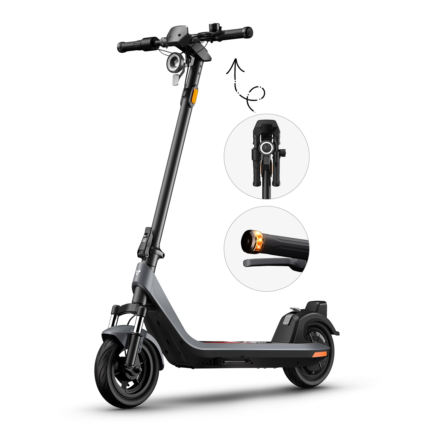 NIU KQi 200F Foldable Handlebar Electric Scooter with Suspension | Range 54km