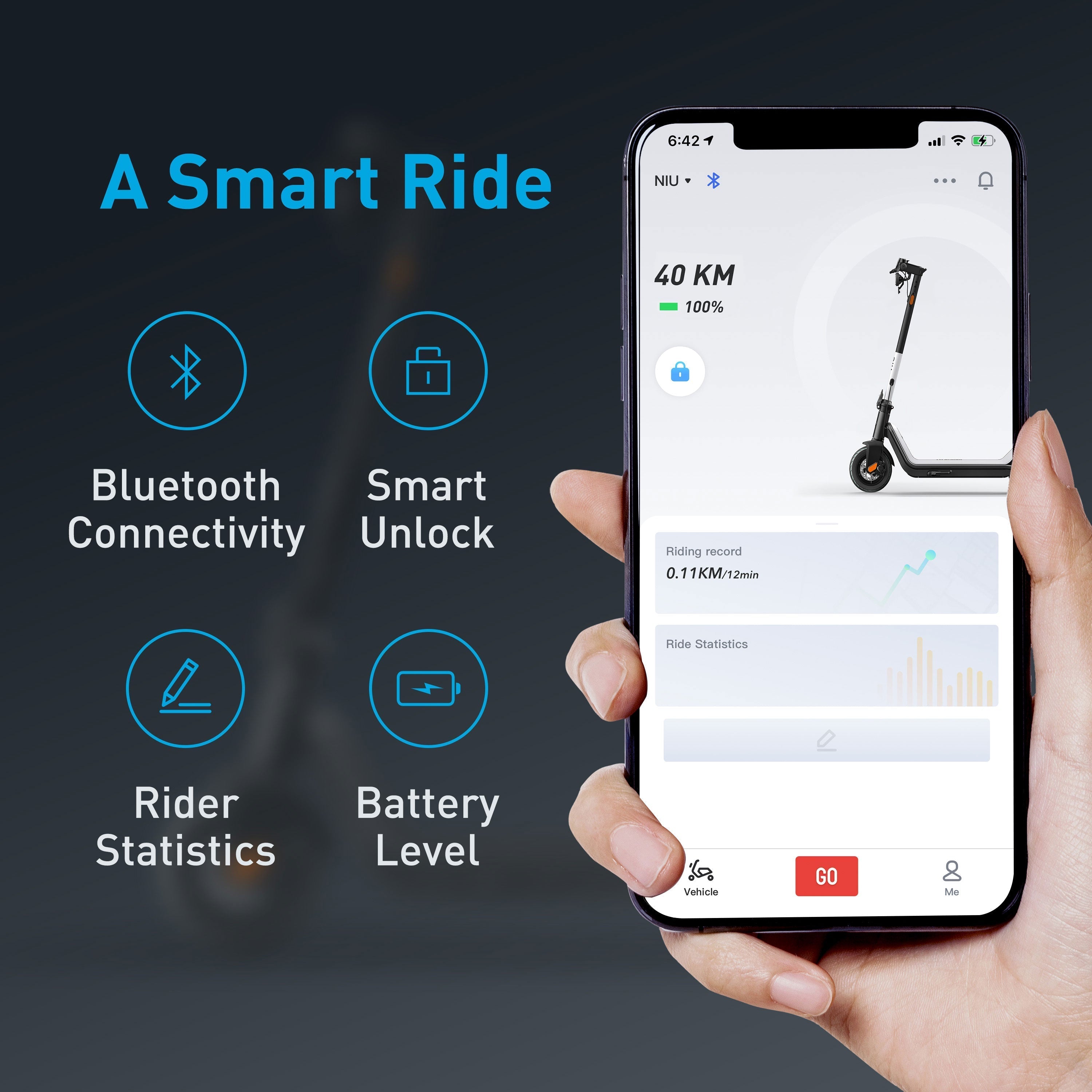 NIU KQi3 Sport Electric Scooter | Range 40km  (PT version)